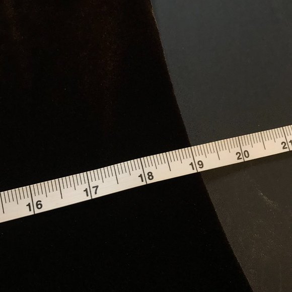 Vintage Velour Maxi Dress - Bodycon - Chocolate Brown - Picture 8 of 10